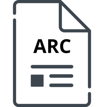 Arc File Icon Minimal Outline With Symbols png