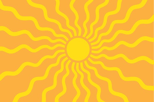 Sun burst pattern background ray sunshine. Retro summer sun wave geometric texture beam. vector