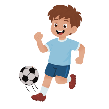 Football player with a ball png