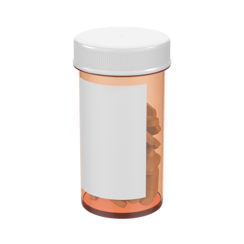 Pills In Yellow Bottle isolated on transparent background png