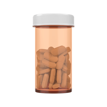 Yellow Pill Bottle isolated on transparent background png