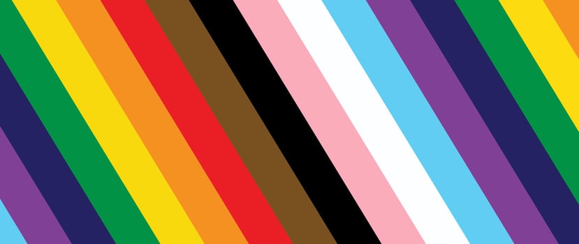 Vibrant Pride Background Illustration of LGBT Flag with Rainbow Stripes to Celebrate Pride Month vector
