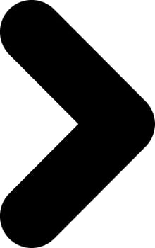 Chevron Right Solid EPS Icon vector