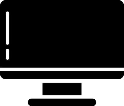 Monitor Solid Style Icon vector