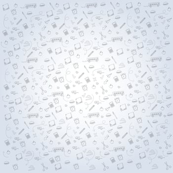 School accessories background vector