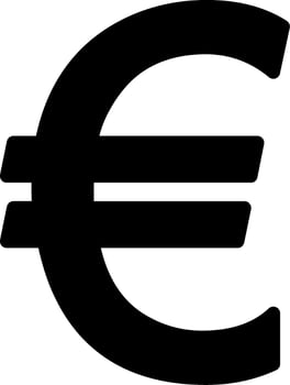Euro Currency Solid Style Icon vector