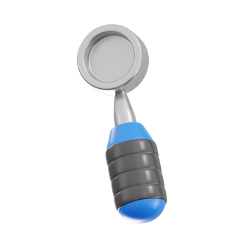 3D Dental Mouth Mirror Illustration png