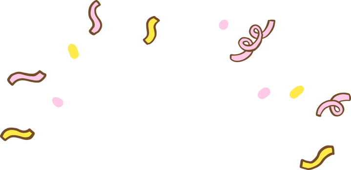 Pink Confetti Cartoon Illustration png