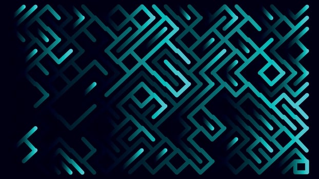 a black background with a geometric pattern vector