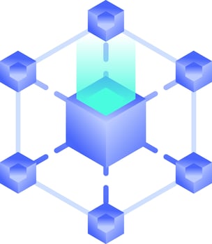 Blockchain Technology illustration vector
