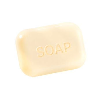 Closeup soap bar for hygiene and cleaning. png