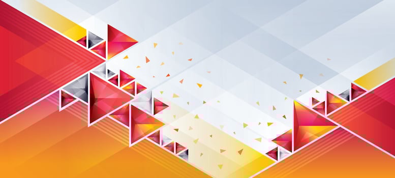 Modern Geometric triangle background. Abstract Red polygon triangles background, 3d triangle shapes design, Creative ideas for business presentations, template, banner, card vector