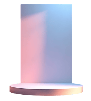 Pastel platform with soft gradient lighting and smooth surface for display png
