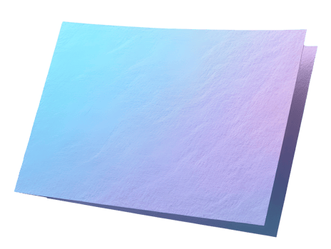 Layered paper with pastel gradient texture in soft blue and purple tones,cutout png
