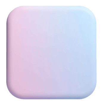 Soft pastel square with rounded corners and smooth gradient blending pink and blue colors png