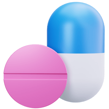 3D Icon Pills and Capsules png