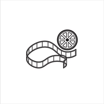 illustration film icon okay for the background vector