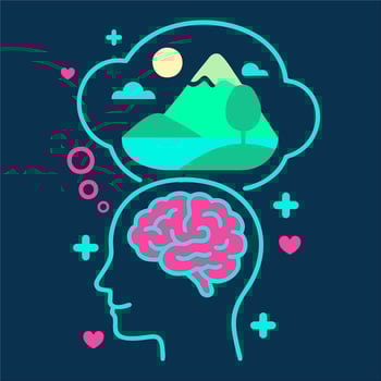 Concept Illustration of Mindfulness and Emotional Well-being vector
