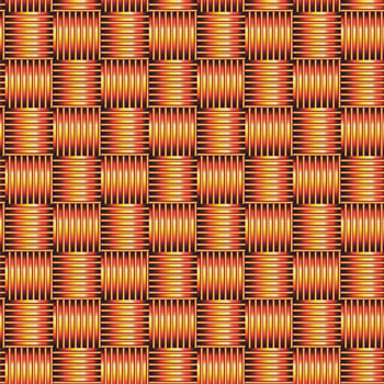Seamless orange set striped pattern background ok vector