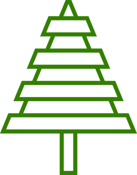 Green pine tree winter christmas png
