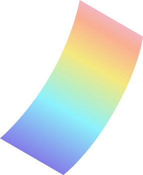 Rainbow foil paper party icon png