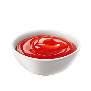 White Bowl of Red Ketchup png