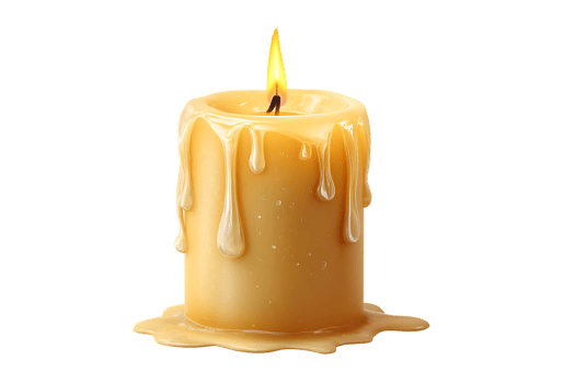 A Realistic Candle Flame Wax Drips Transparent Background Isolated Image Design For Presentation png