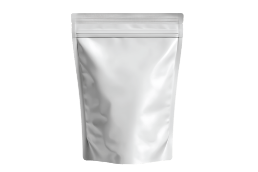 A Blank Stand Up Pouch Mockup Illustration on Transparent Background Isolated png