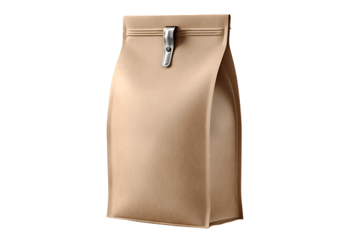 Brown Paper Bag Container Isolated on Transparent Background for Various Use png
