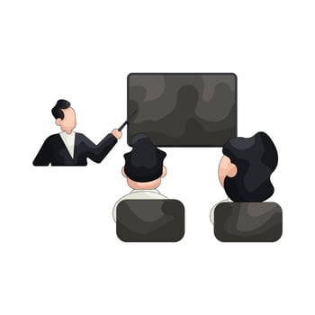 Illustration of Training Programmer vector