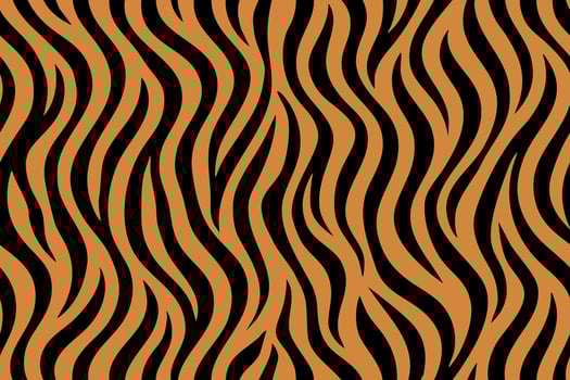 Seamless vertical tiger stripe fur pattern design vector