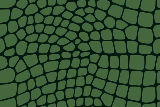 Natural green lizard skin seamless tile background vector