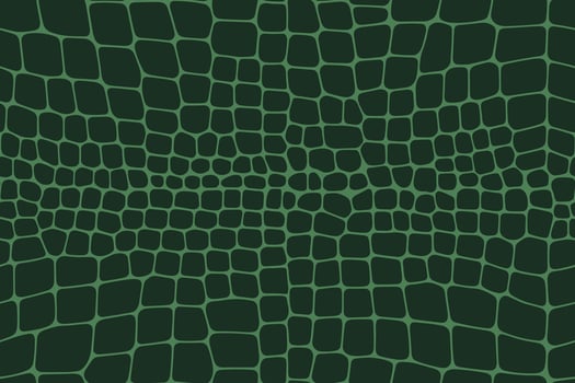 Seamless green crocodile skin pattern with scale design vector