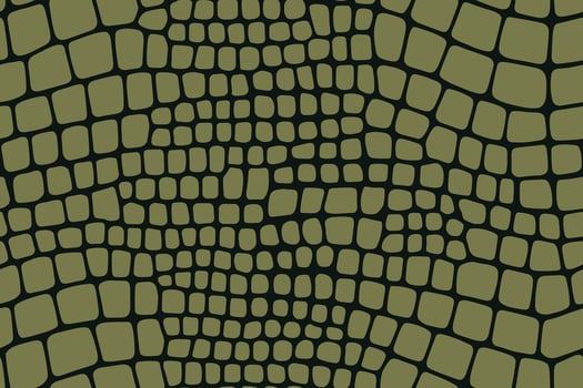 Olive brown seamless crocodile skin pattern texture vector