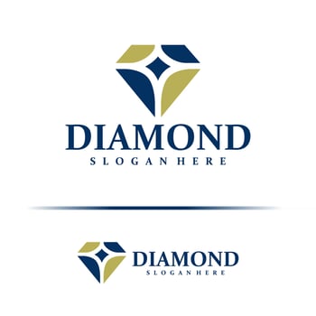 Diamond logo design concept . Diamond Logo Design Template. Creative Symbol. Icon vector