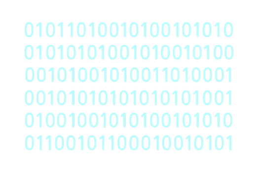 Simple Blue Binary Code Pattern on a Black Background png