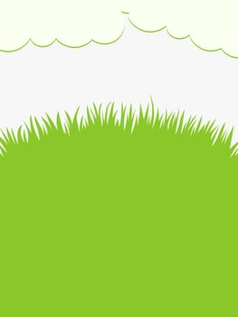 Green Grass, White Cloud, Nature Template, Text Space, Spring Design, Fresh Background, Lorem Ipsum, vector