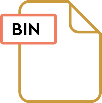 Bin File Format Icon Rounded Shapes Outline png