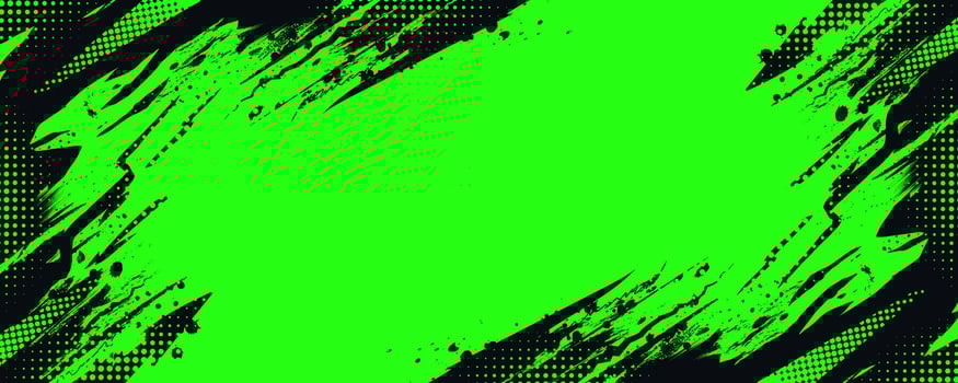 Abstract Grunge Sport Background with Blue and Green Brushstrokes and Halftone Effect vector