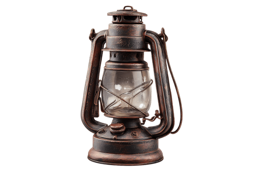 Antique Kerosene Lantern with Transparent Background a Timeless Design for Decoration png