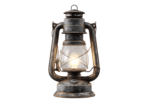 A Nostalgic Glimpse Vintage Lantern Isolated Transparently Emanating Warmth On Black Background png