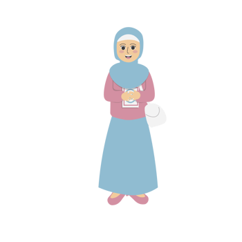 Friendly Muslim Character png