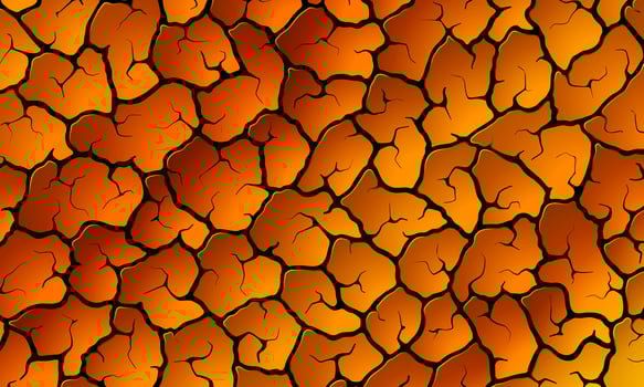 Abstract golden dry cracked ground texture background. luxury cracked earth. vector