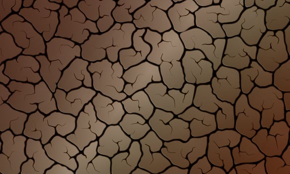 Abstract brown dry cracked ground texture background. broken land. vector