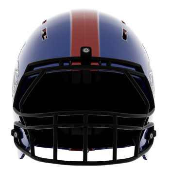 Render football helmet with transparent background png