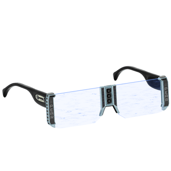 3d render futuristic smart glasses tech eyewear pear with transparent background png