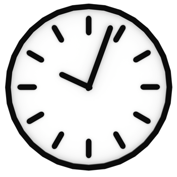 3d render classic wall clock with transparent background png