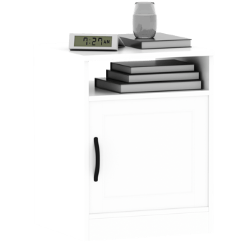 Render white nightstand furniture with transparent background png