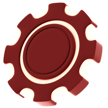 Render glowing gear button with transparent background png
