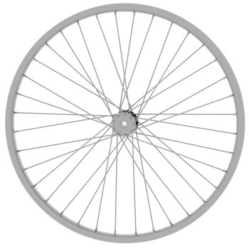 Render bicycle wheel spokes rim with transparent background png